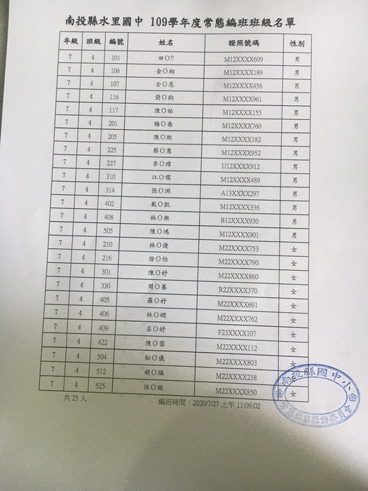 七年四班