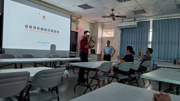 防災防火暨防空避難宣導演練圖片